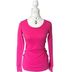 Y2K “PINK by Victoria’s Secret” Pink Waffle Knit Long Sleeve Top